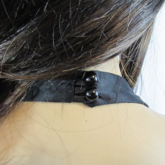 Urban Girl Nites Black Cocktail Party Dress - Above the Knee, Halter - Size 5-6 - Picture 6 of 9